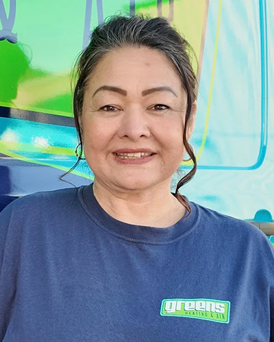Greens Heating and AC employee; Blanca O. - Service Manager.