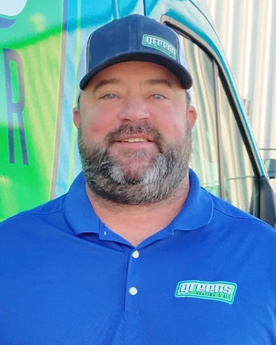 Greens Heating and AC employee; James D. - Commercial Installation Manager.