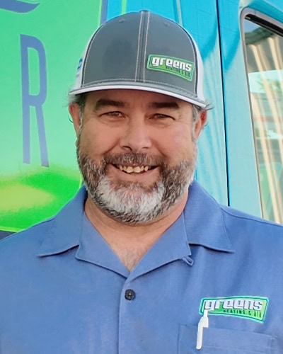 Greens Heating and AC employee; Shawn M. - General Manager.