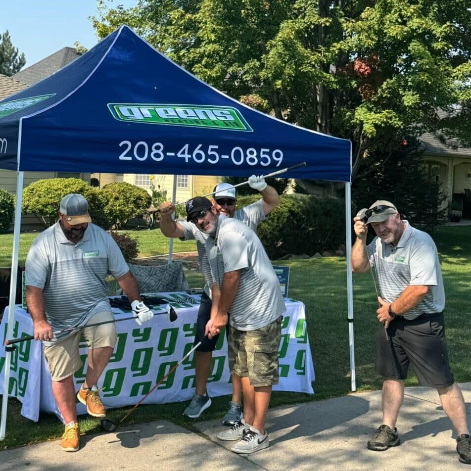 The Greens Heating and AC team participating in the EPW Legacy Tournament.